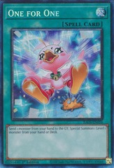 One for One (Alternate Art) - RA03-EN056 - Prismatic Collector's Rare - 1st Edition